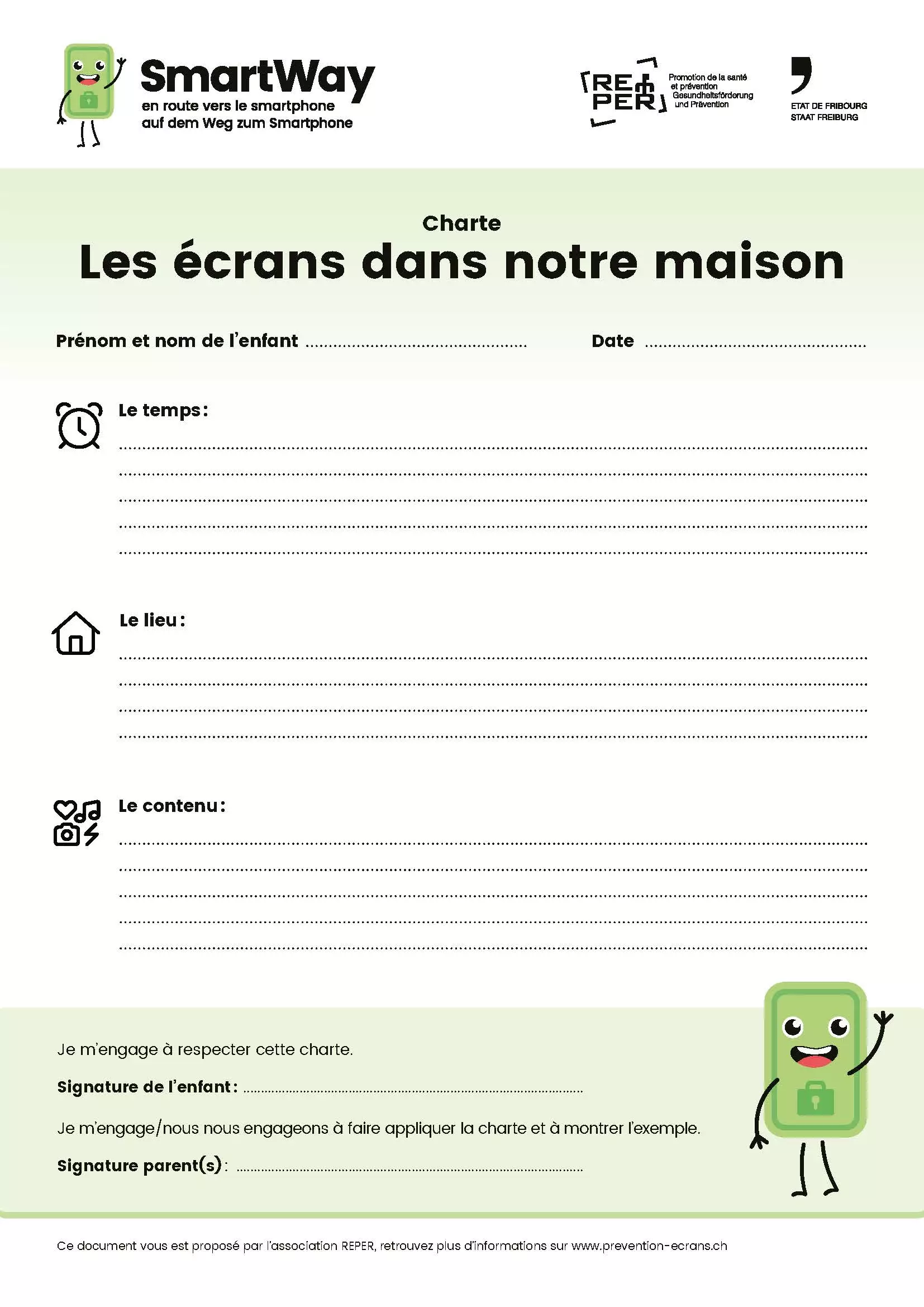 Charte écrans